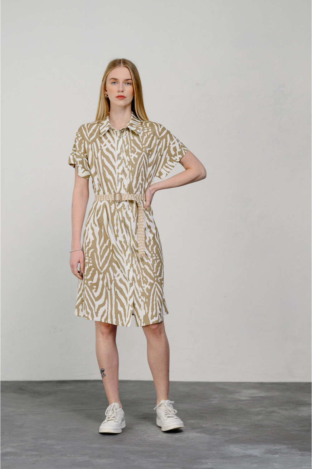 Платье 6433 Бежевый