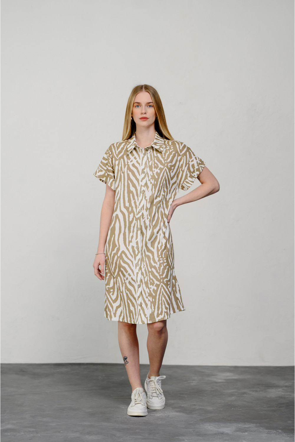 Платье 6433 Бежевый