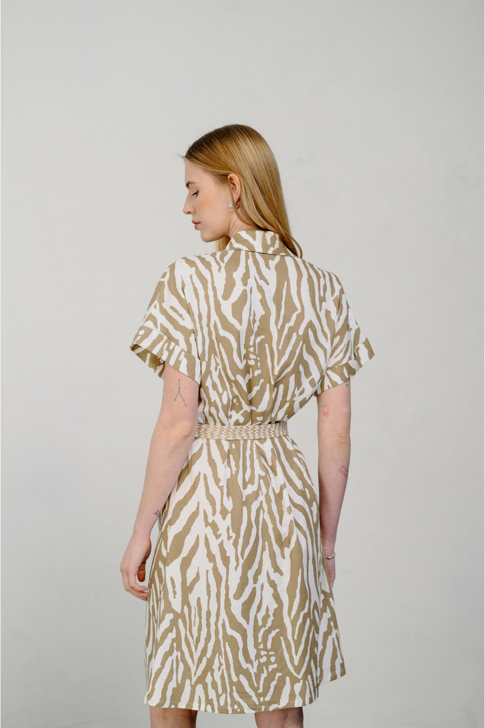 Платье 6433 Бежевый