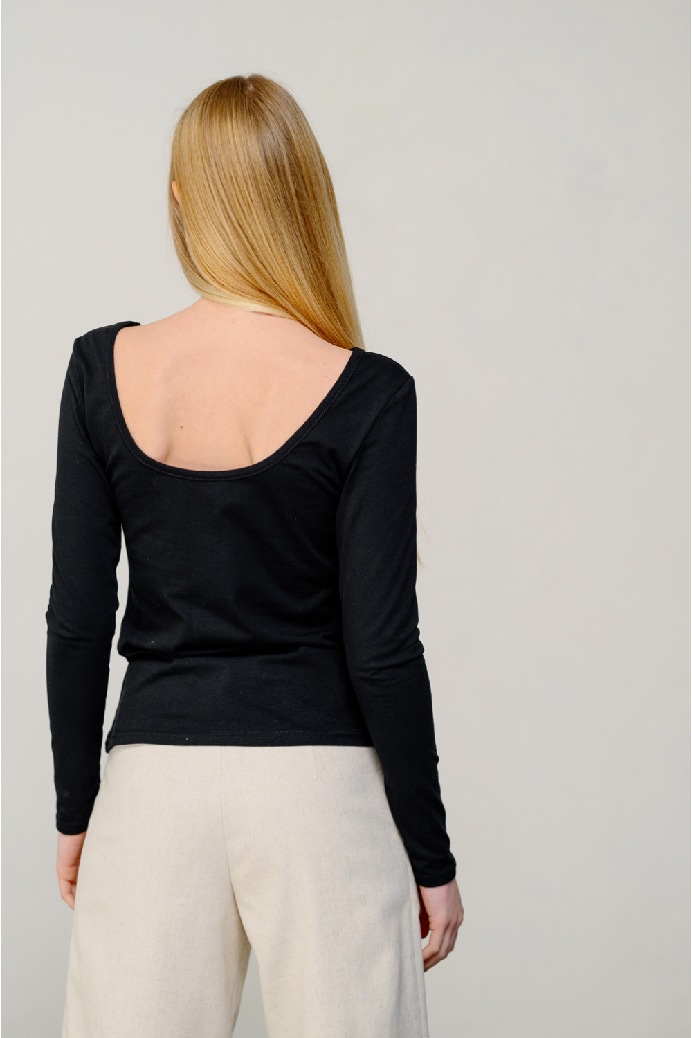 Лонгслив 6435 Черный