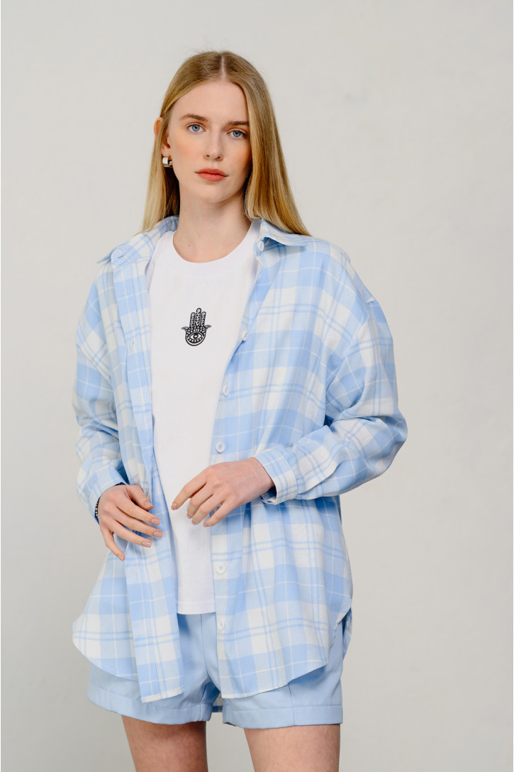 Рубашка 6440 Голубой