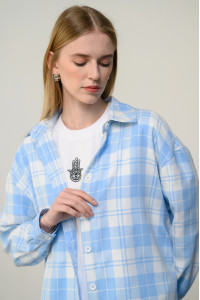 Рубашка 6440 Голубой