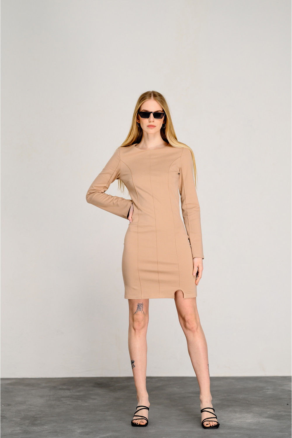 Платье 6400 Бежевый