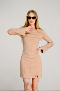 Платье 6400 Бежевый