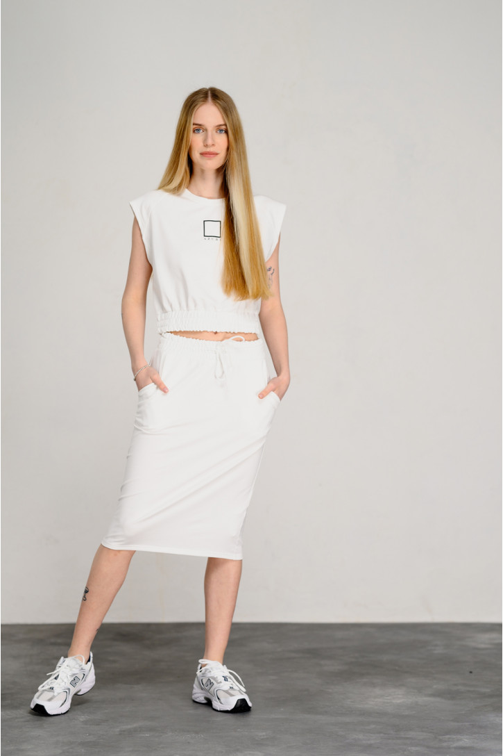 Костюм 6417 Молочный