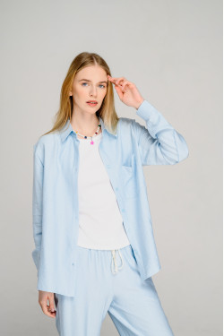 Рубашка 6452 Голубой