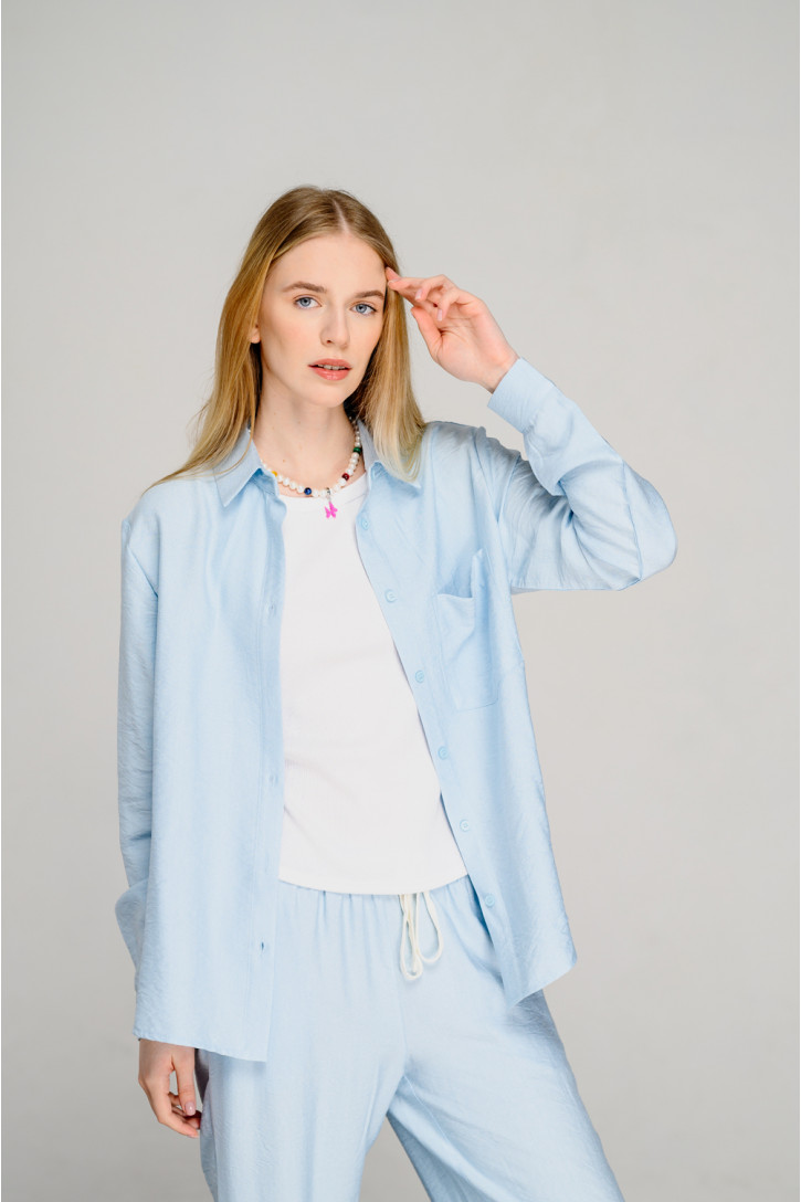 Рубашка 6452 Голубой