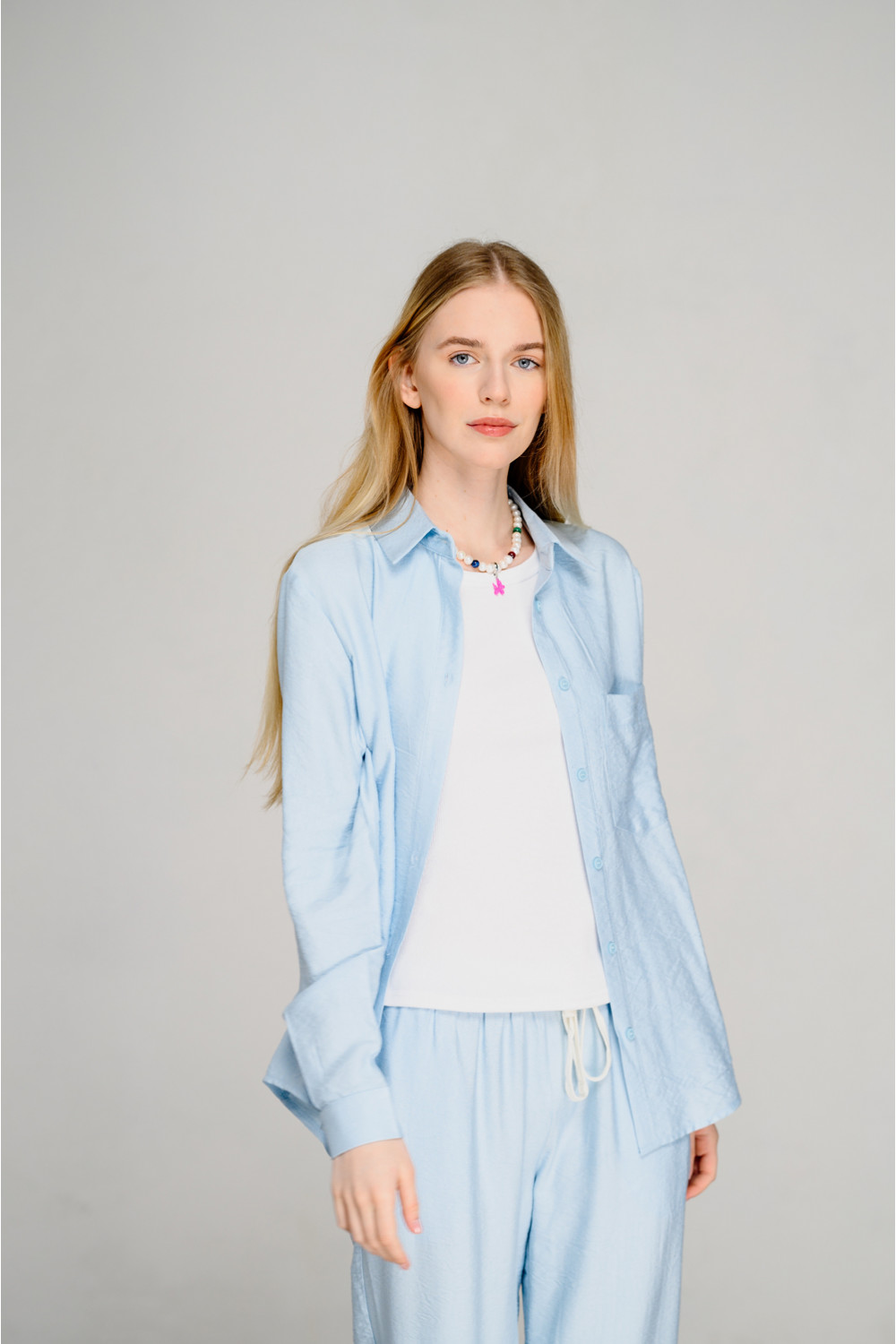 Рубашка 6452 Голубой