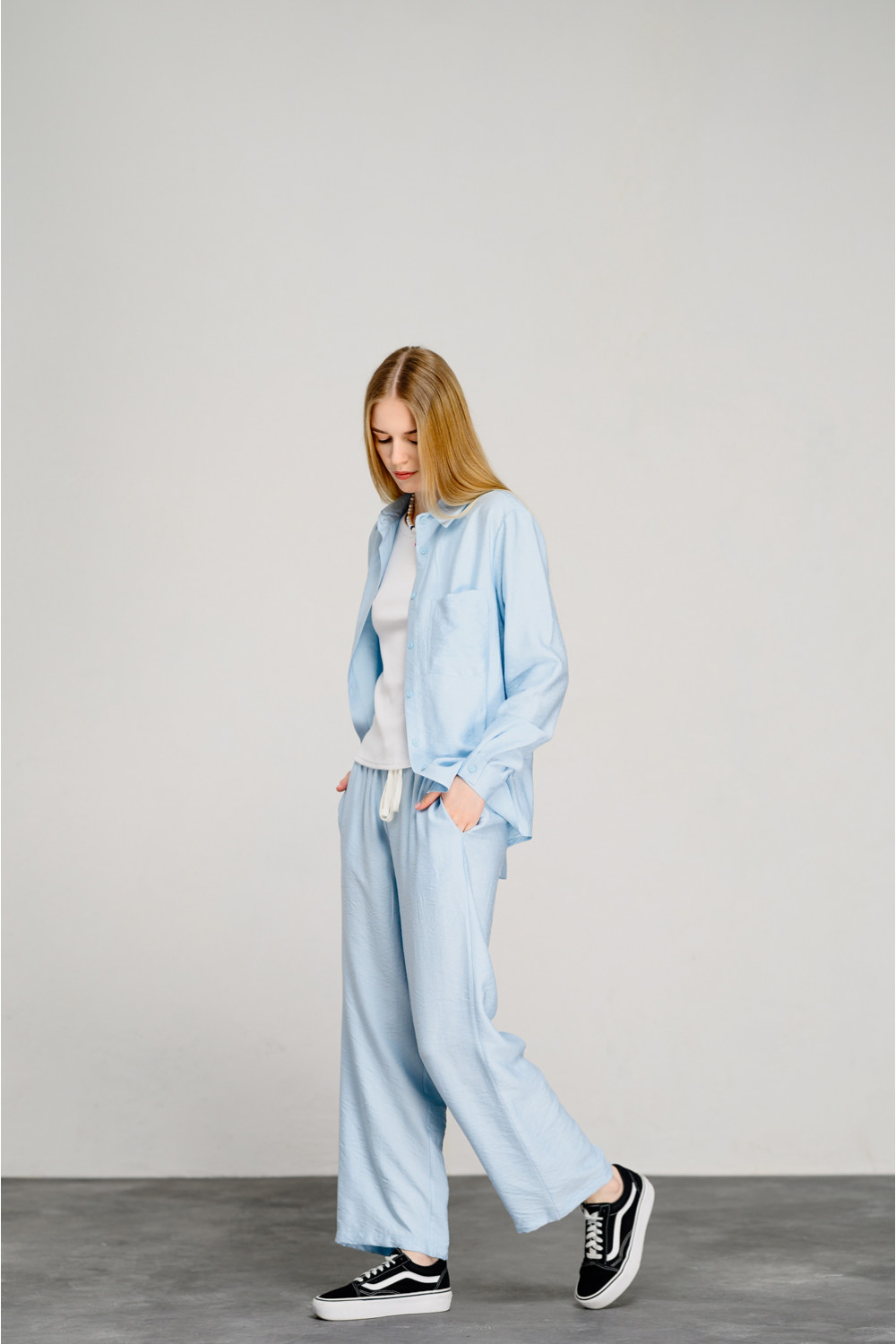 Рубашка 6452 Голубой