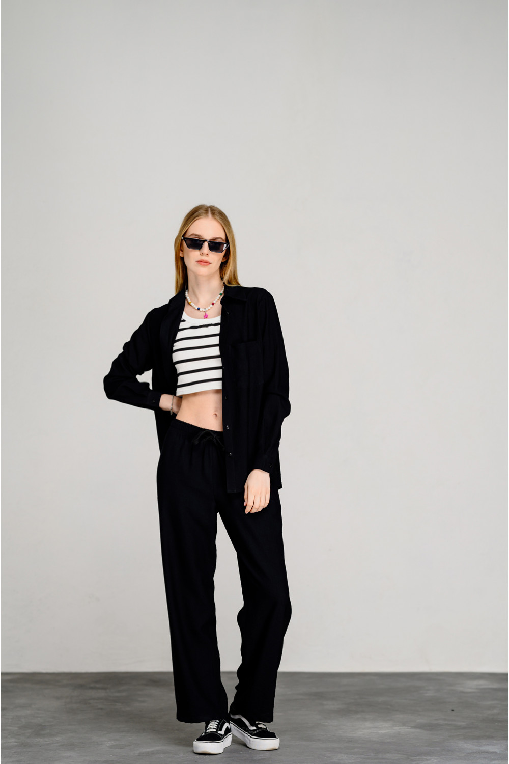 Рубашка 6452 Черный