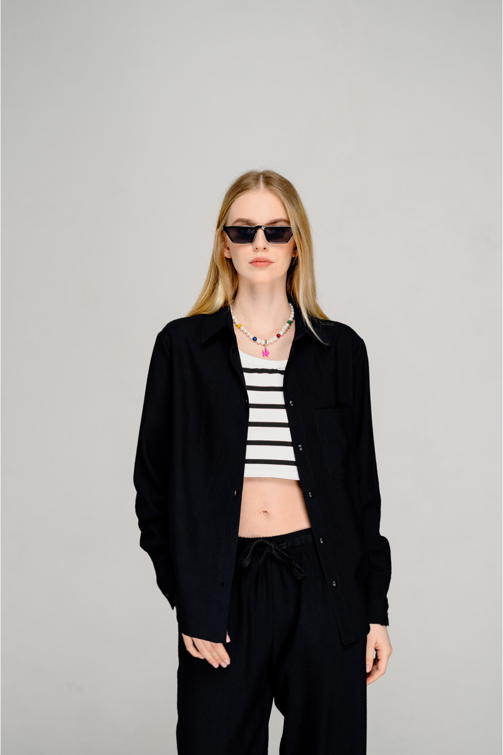 Рубашка 6452 Черный