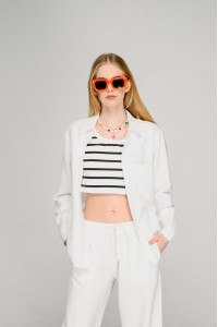 Рубашка 6452 Молочный Молочный