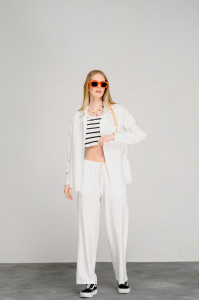 Брюки 6453 Молочный