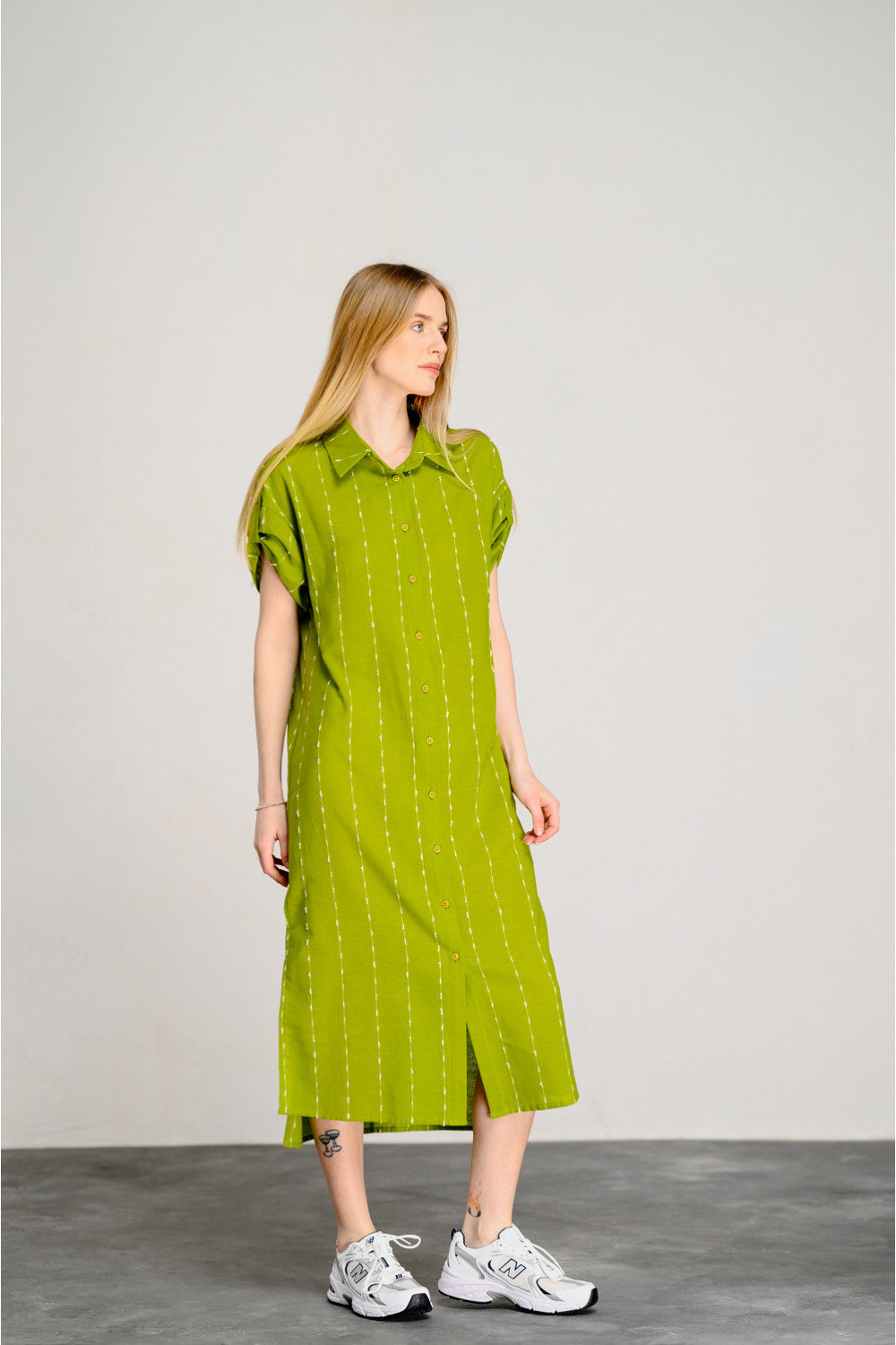 Платье 6455 Оливковый