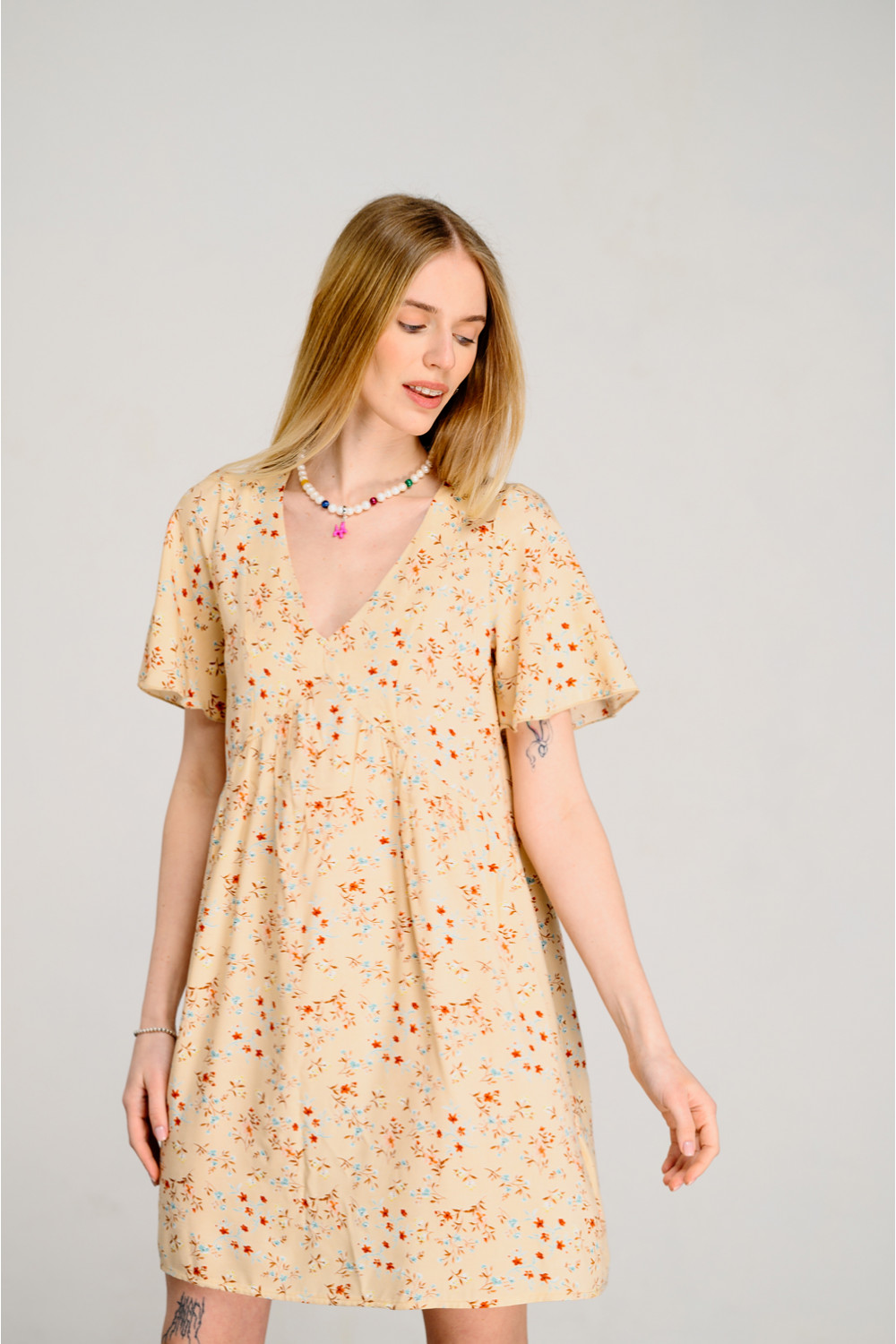 Платье 6464 Бежевый