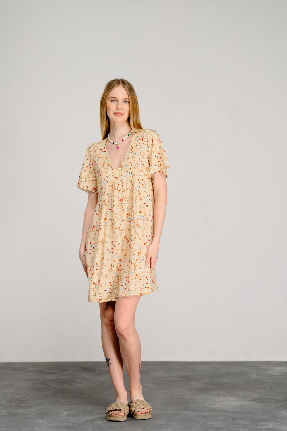 Платье 6464 Бежевый