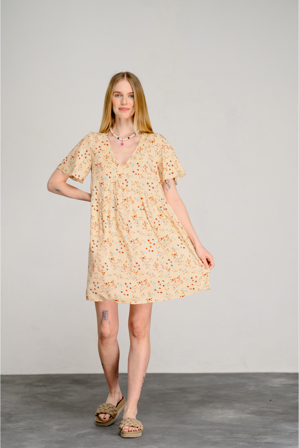 Платье 6464 Бежевый