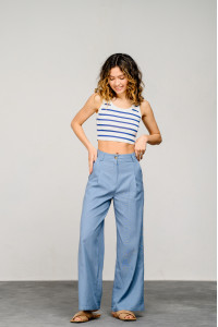 Брюки 6034 Серо-голубой