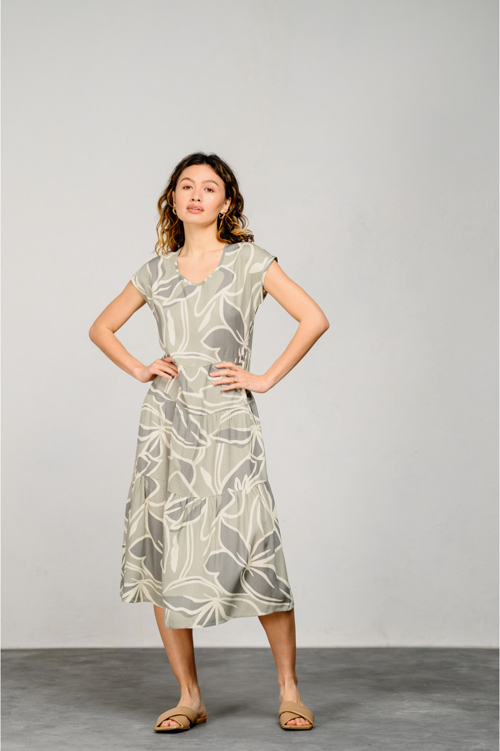 Платье 6053 Оливковый