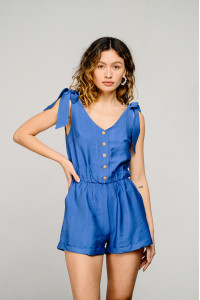 Комбинезон 6447 Серо-голубой