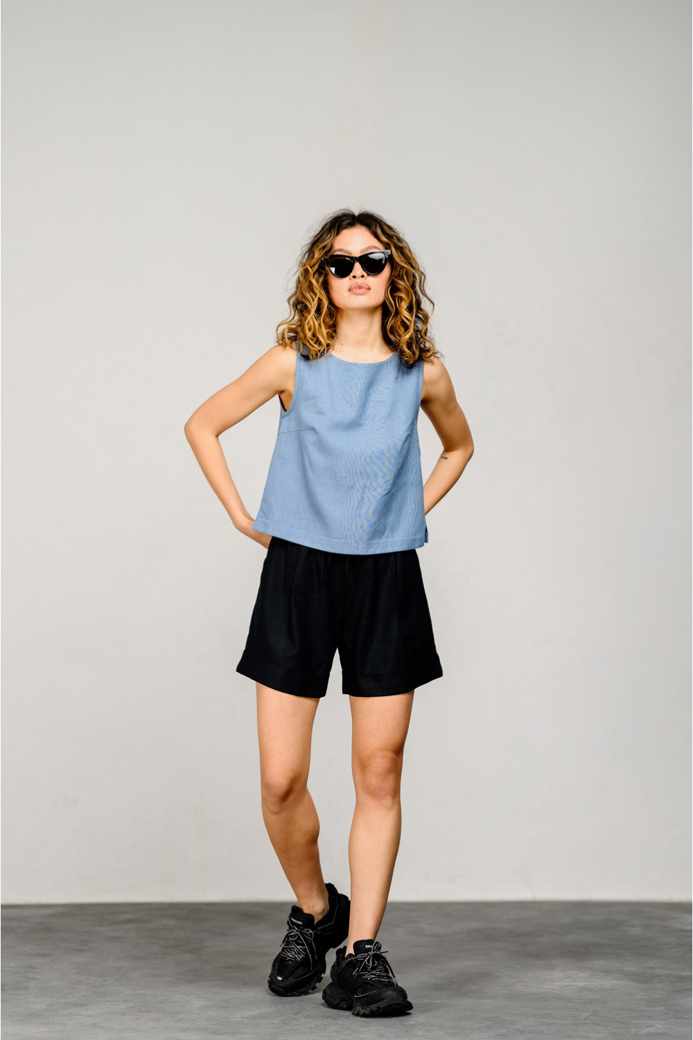 Топ 6454 Серо-голубой