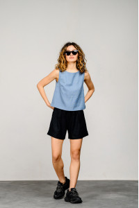 Топ 6454 Серо-голубой