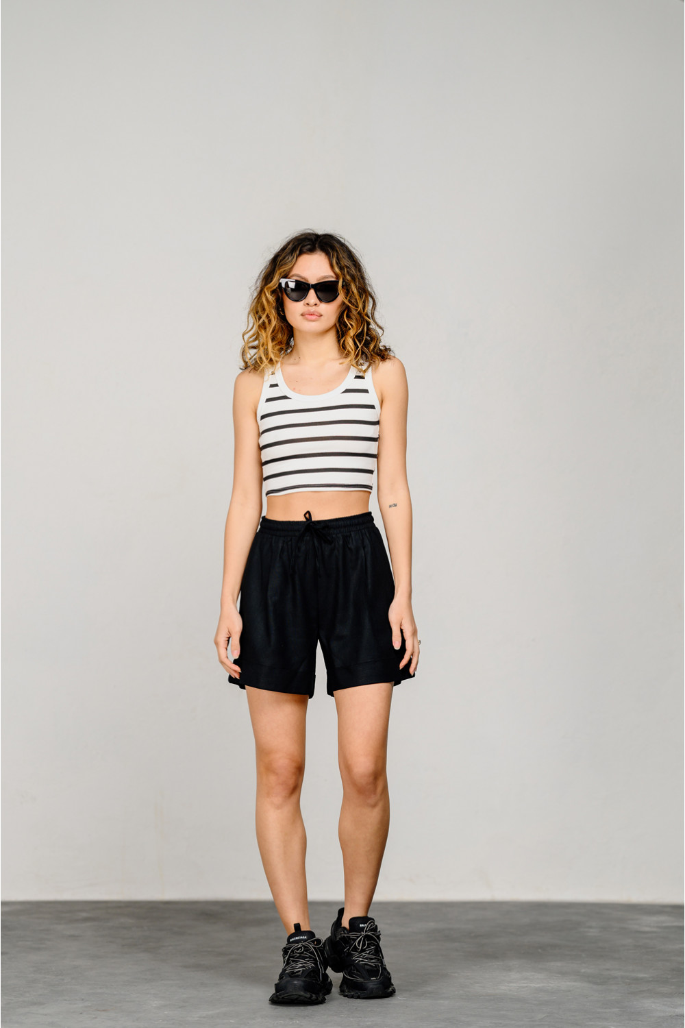 Кроп топ 6456 Черный