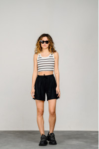 Кроп топ 6456 Черный