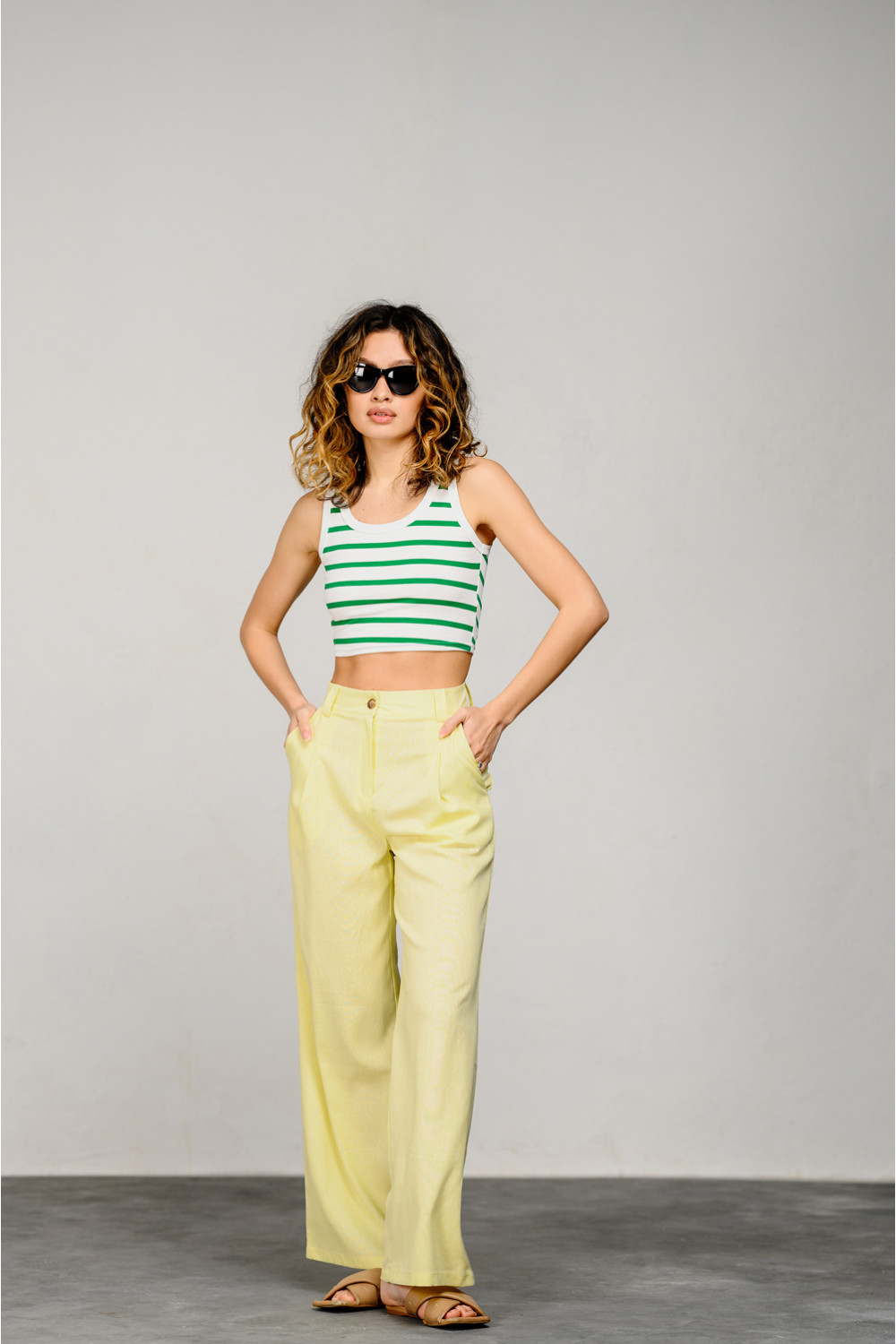 Кроп топ 6456 Зеленый