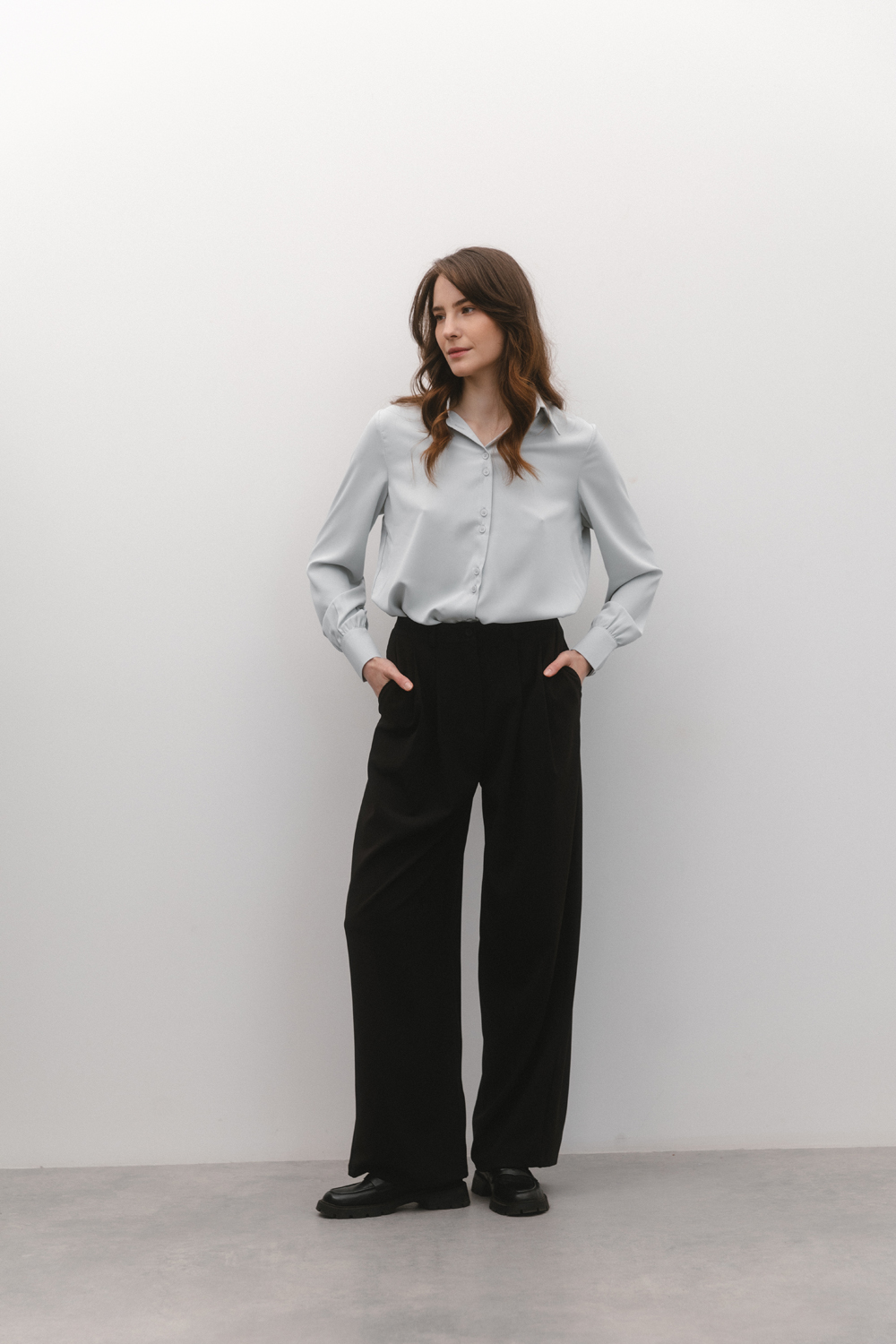 Блуза 6403 Светло-серый