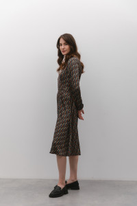 Платье 6513 Черный-золото