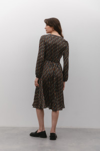 Платье 6513 Черный-золото