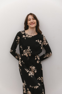 Платье 6526 Черный-золото