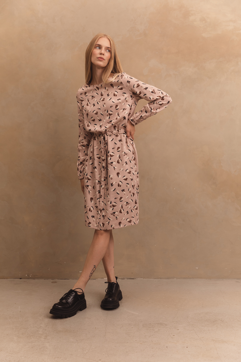 Платье 6527 Бежевый