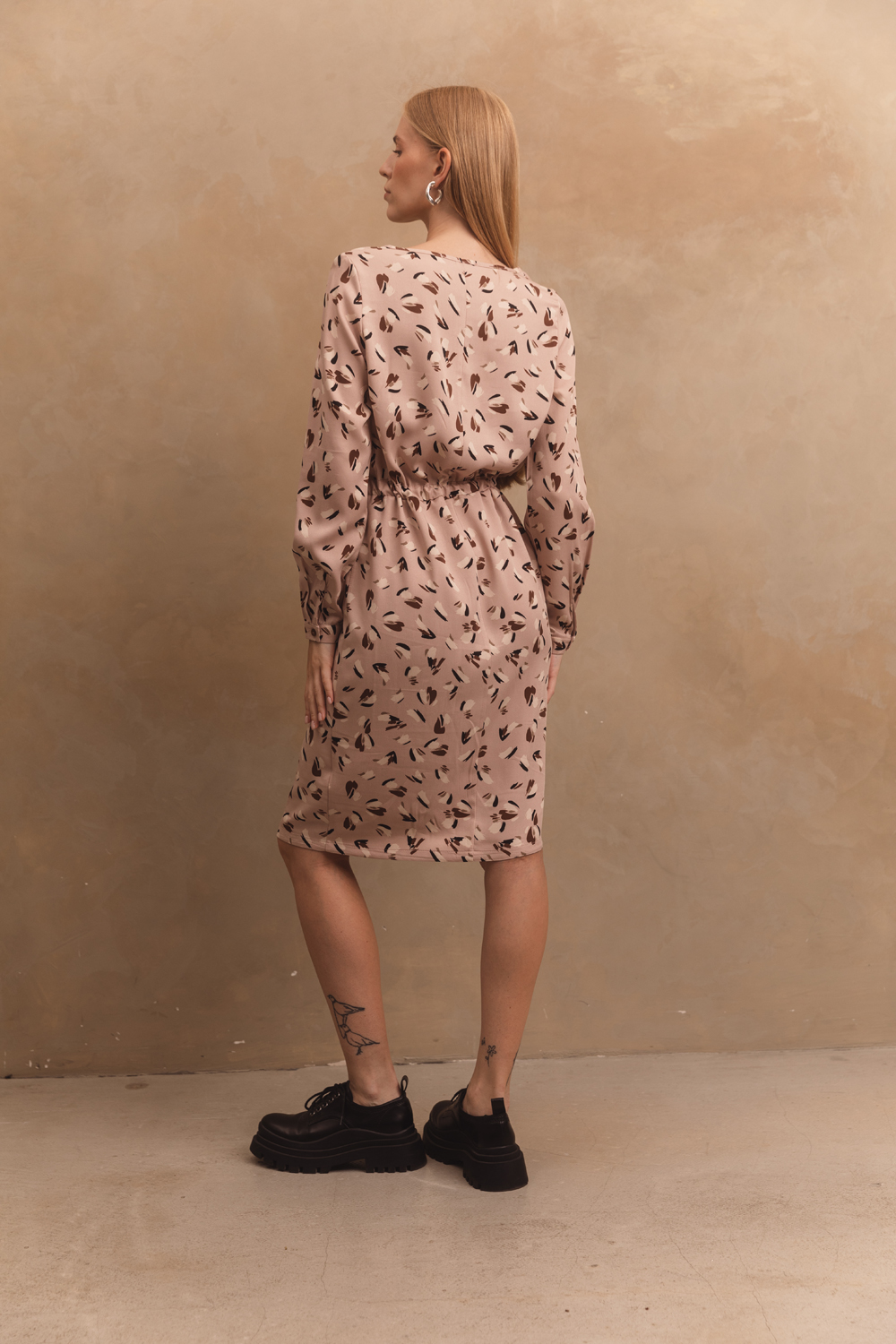 Платье 6527 Бежевый