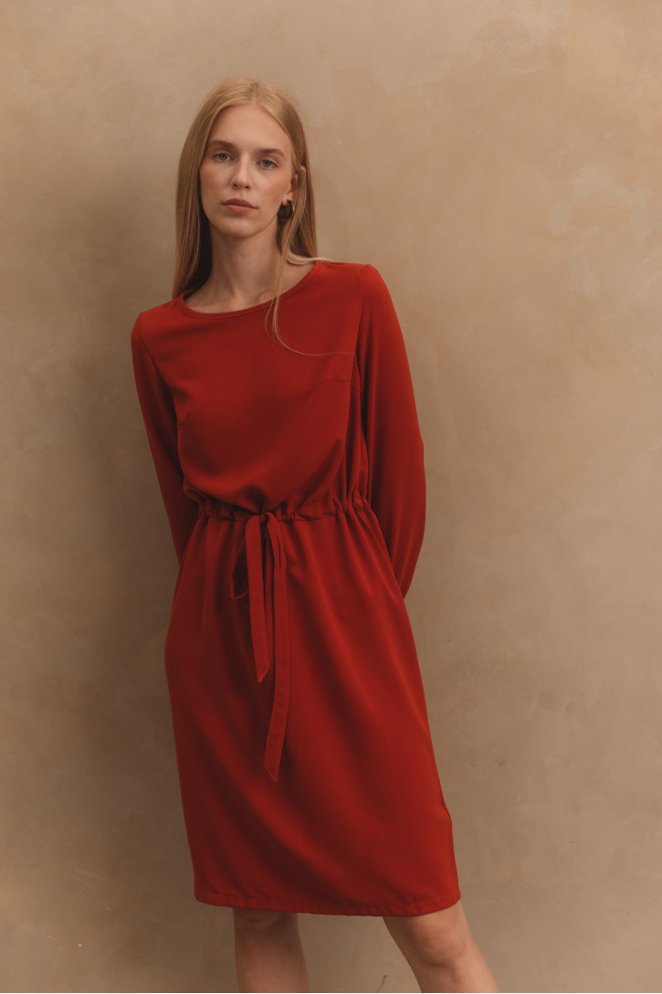 Платье 6529 Кирпичный