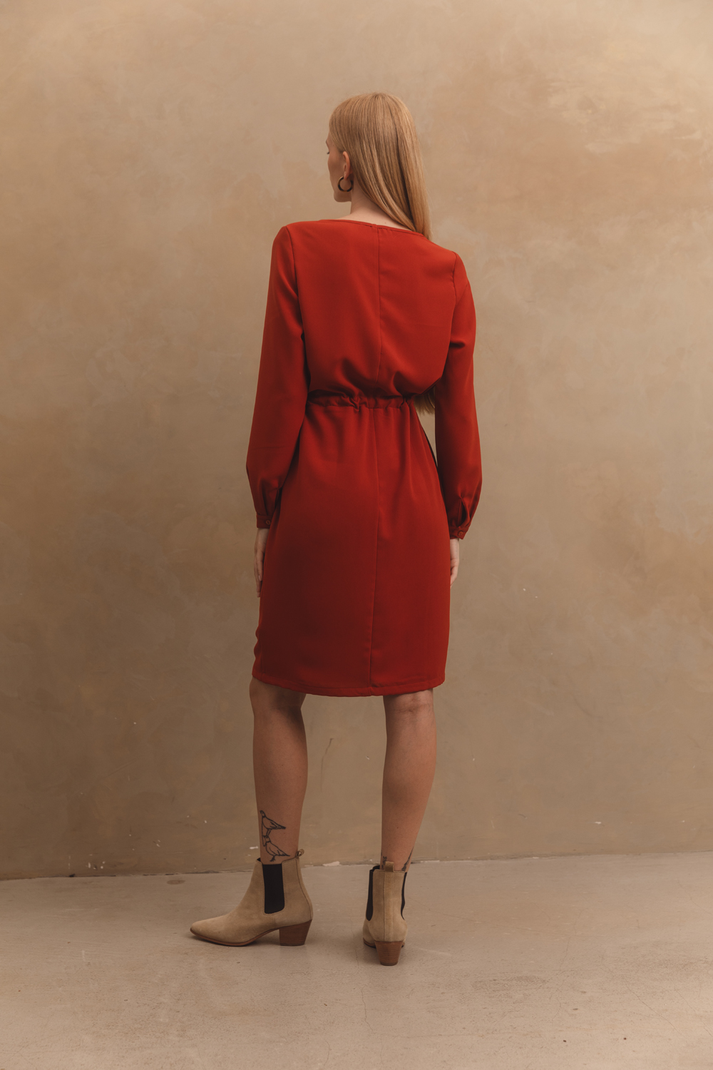 Платье 6529 Кирпичный