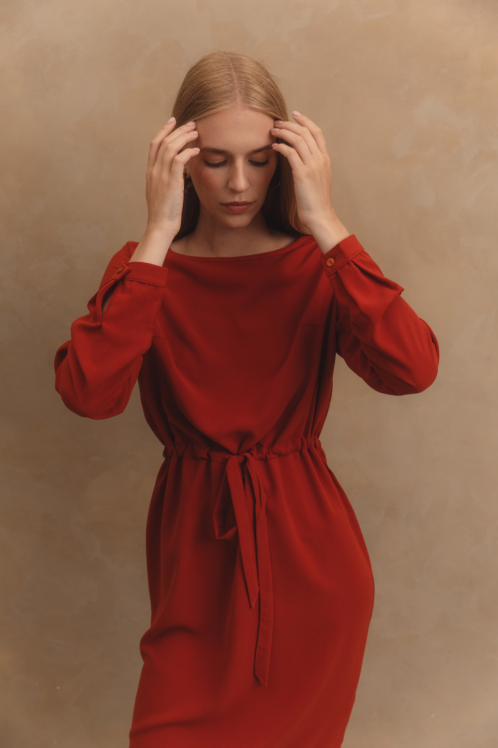 Платье 6529 Кирпичный