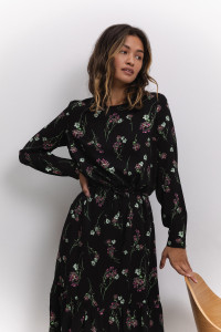 Платье 6526 Черный-лиловый