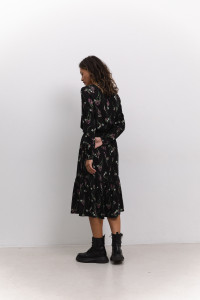 Платье 6526 Черный-лиловый