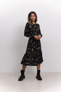 Платье 6526 Черный-лиловый