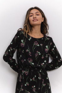 Платье 6526 Черный-лиловый