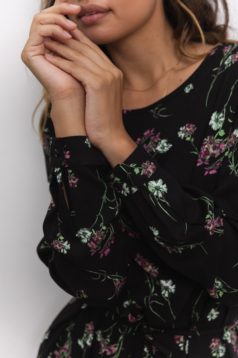 Платье 6526 Черный-лиловый