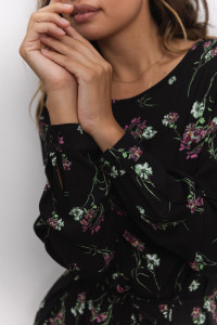 Платье 6526 Черный-лиловый