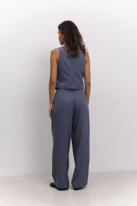 Жилет 6546 Серо-голубой