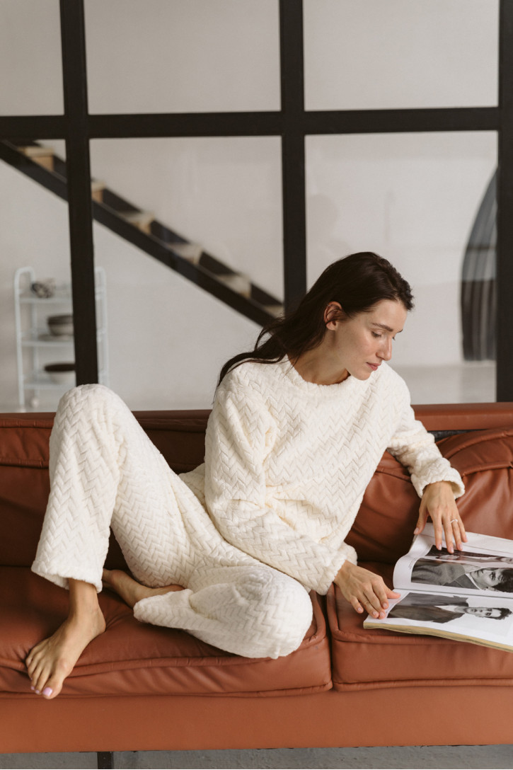 Пижама 6548 Молочный