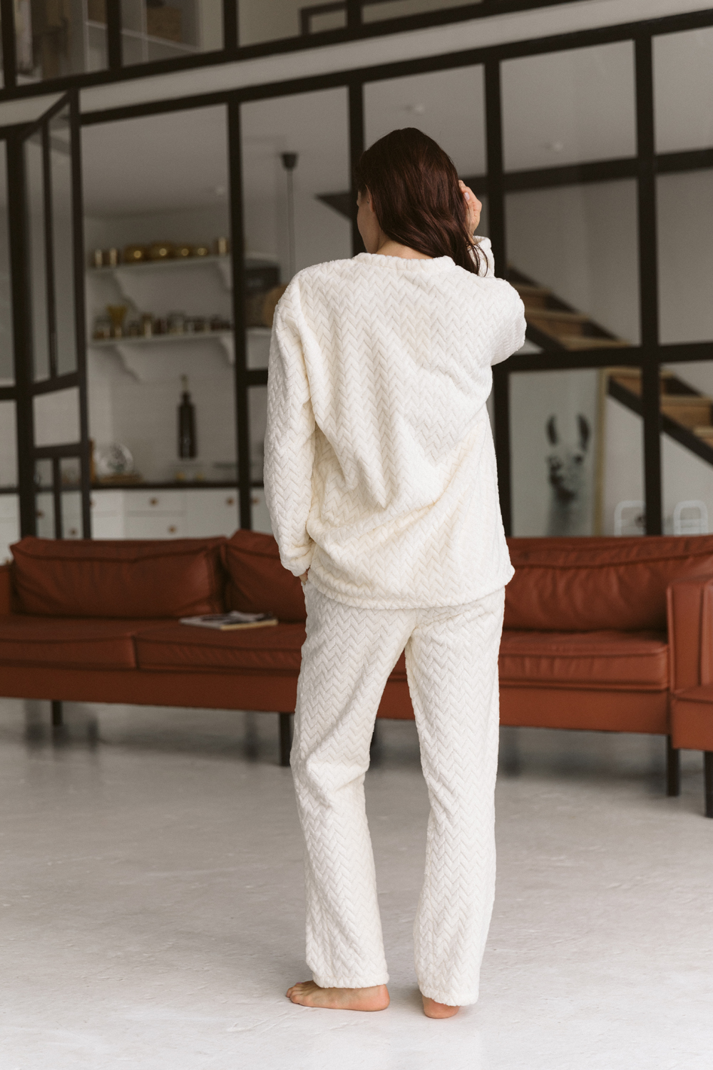 Пижама 6548 Молочный