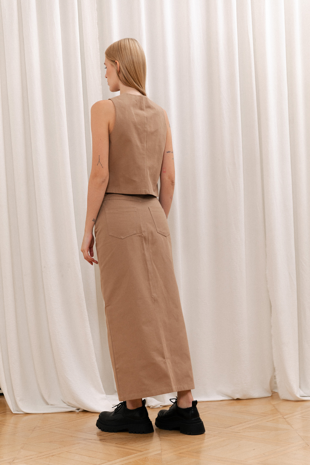 Юбка 6503 Бежевый