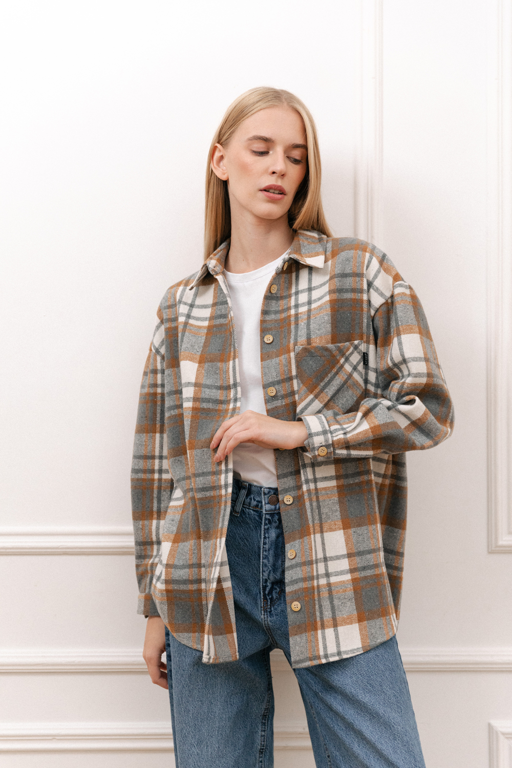 Рубашка 6572 Горчица