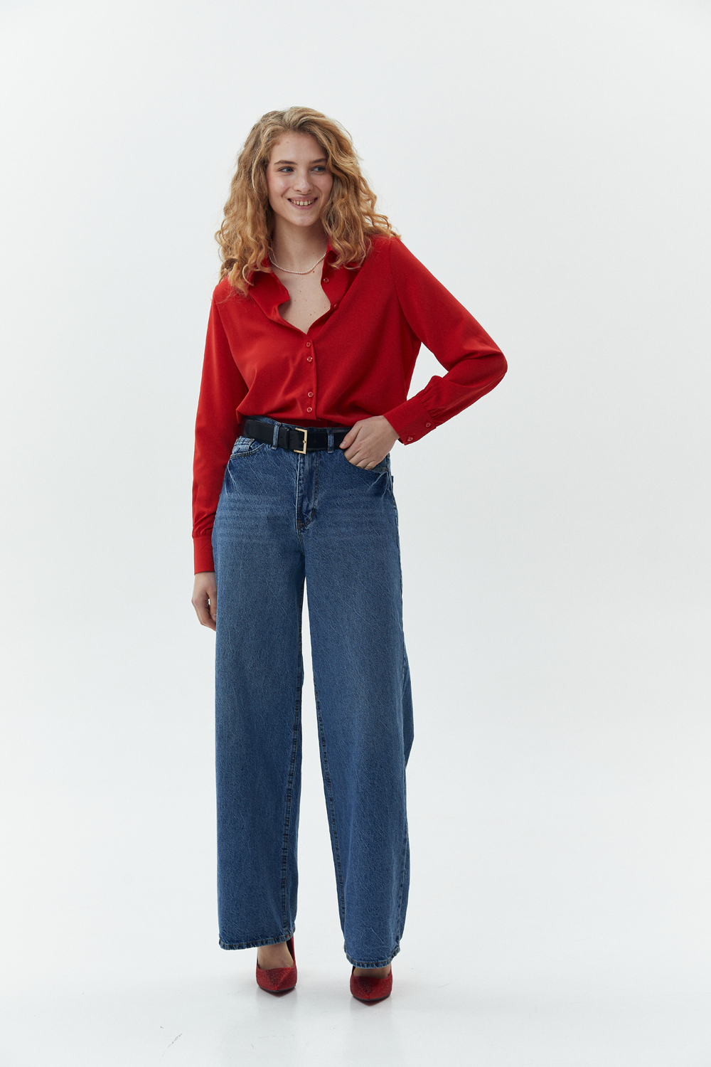 Блуза 6403 Красный